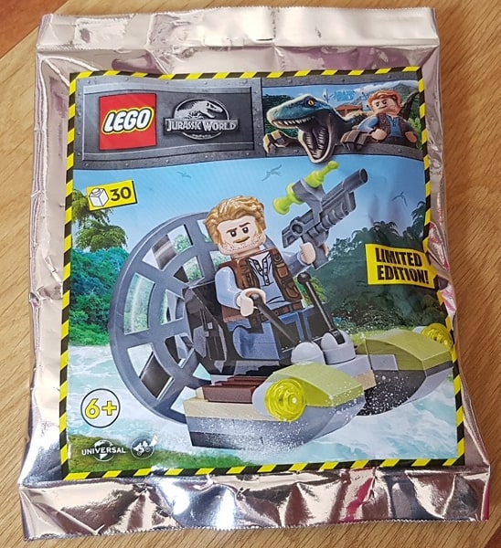 Zestaw Lego Jurassic World Minifigure Polybag Owen with Airboat #