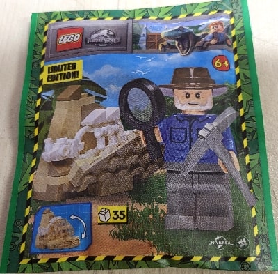 Zestaw Lego Jurassic World Minifigure Polybag Alan, Dino Skeleton #