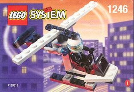nowy Lego System Town Helikopter policyjny minifigurka Misb 1999