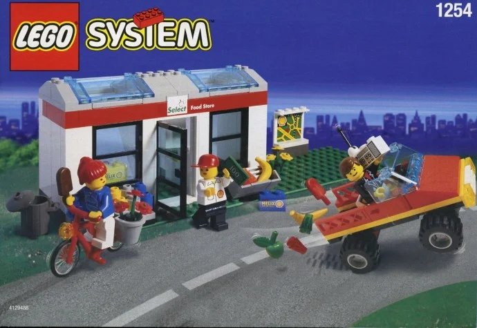 LEGO® 1254 nowy Lego System Town city stacja Shell Select Shop unikat Misb 1999