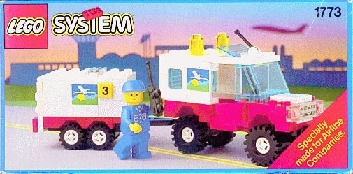 Airline Maintenance Vehicle with Trailer