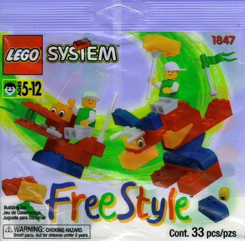 Lego System Freestyle Polybag Misb 1996 mikołaj choinka