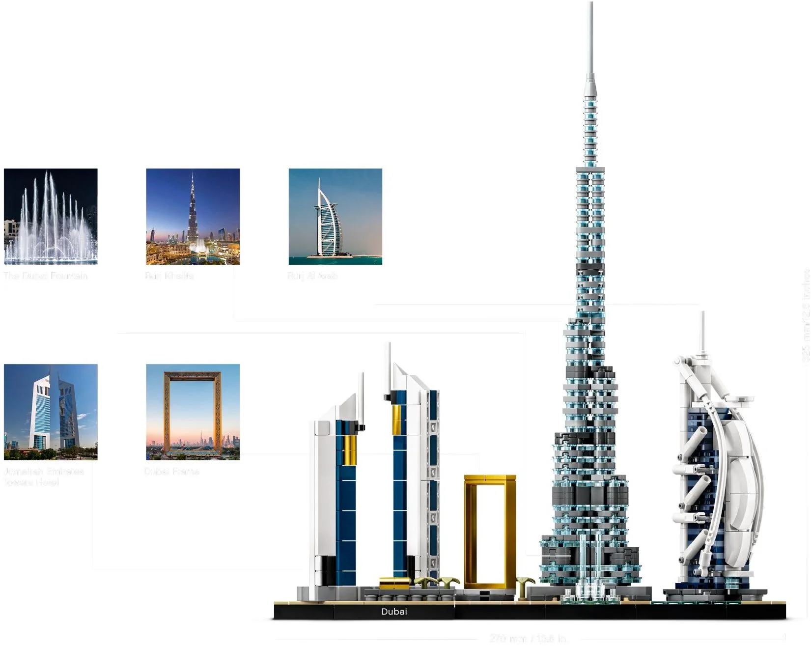 LEGO® 21052 Architecture Dubaj Dubai Skyline Zestaw - zdjęcie 4