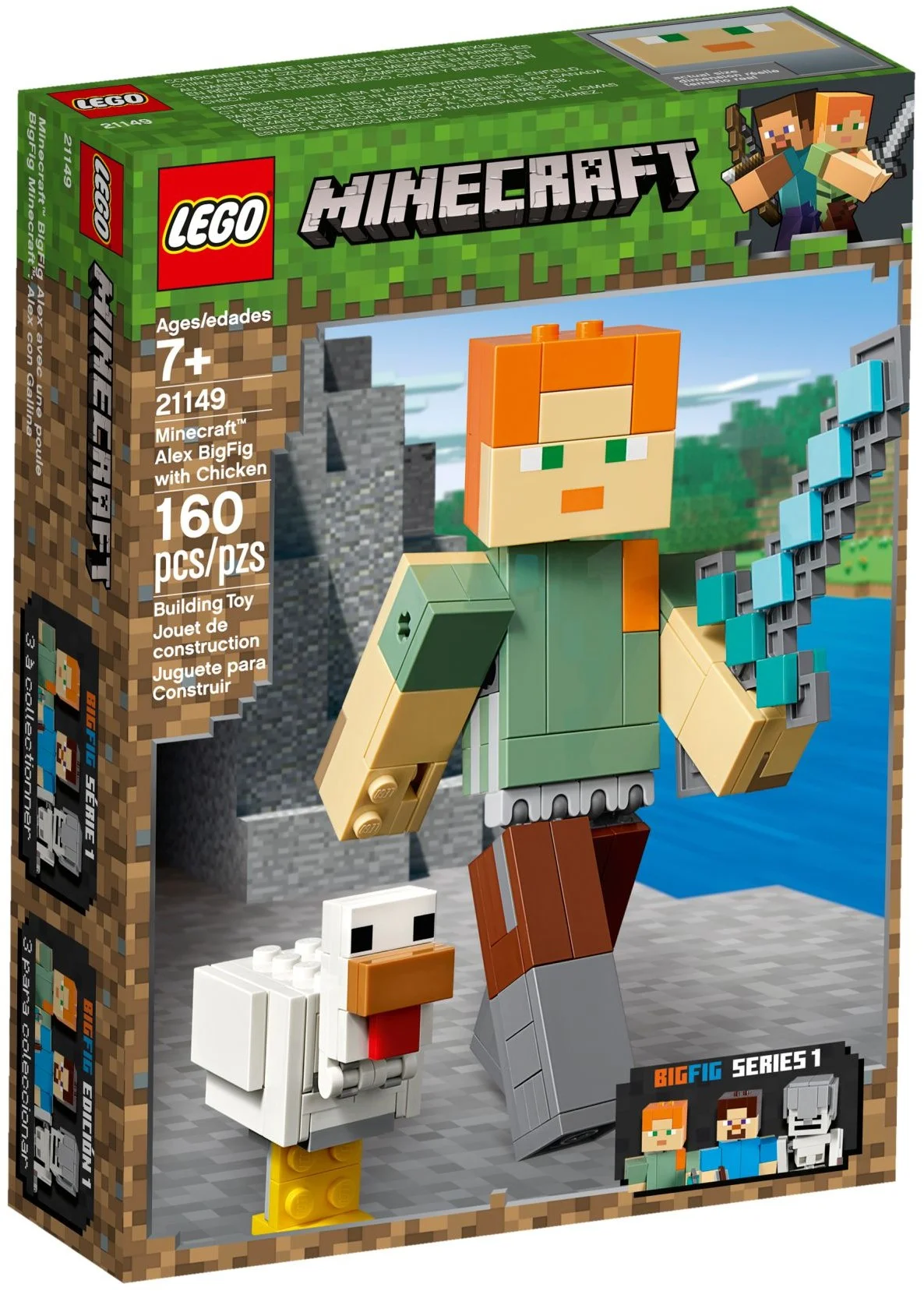 LEGO® 21149 Minecraft BigFig - Alex z kurczakiem - zdjęcie 2