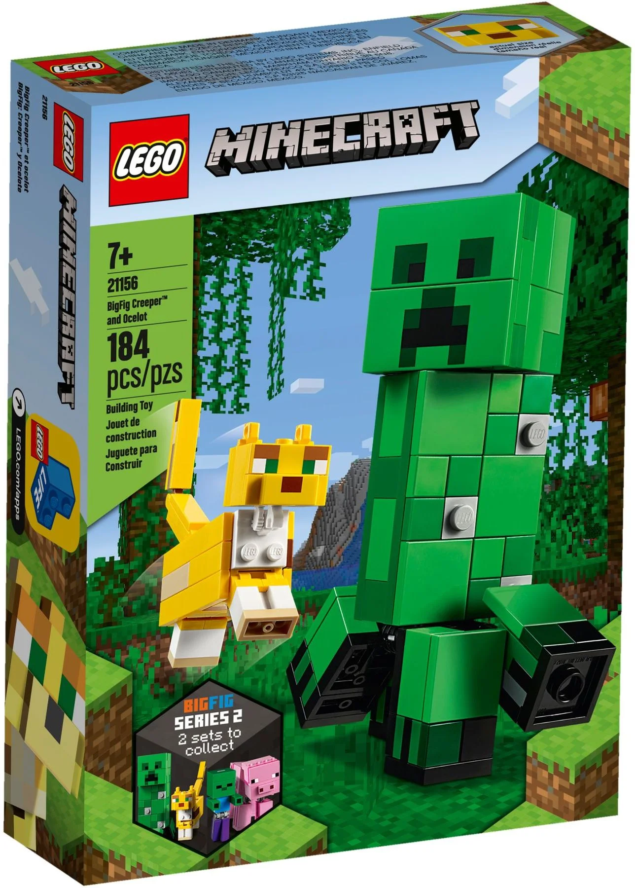 LEGO® 21156 Minecraft BigFig — Creeper i ocelot - zdjęcie 2