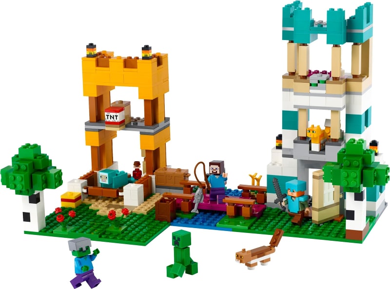 Klocki Lego Minecraft Kreatywny warsztat 4.0 605 elementów 8 lat Lego