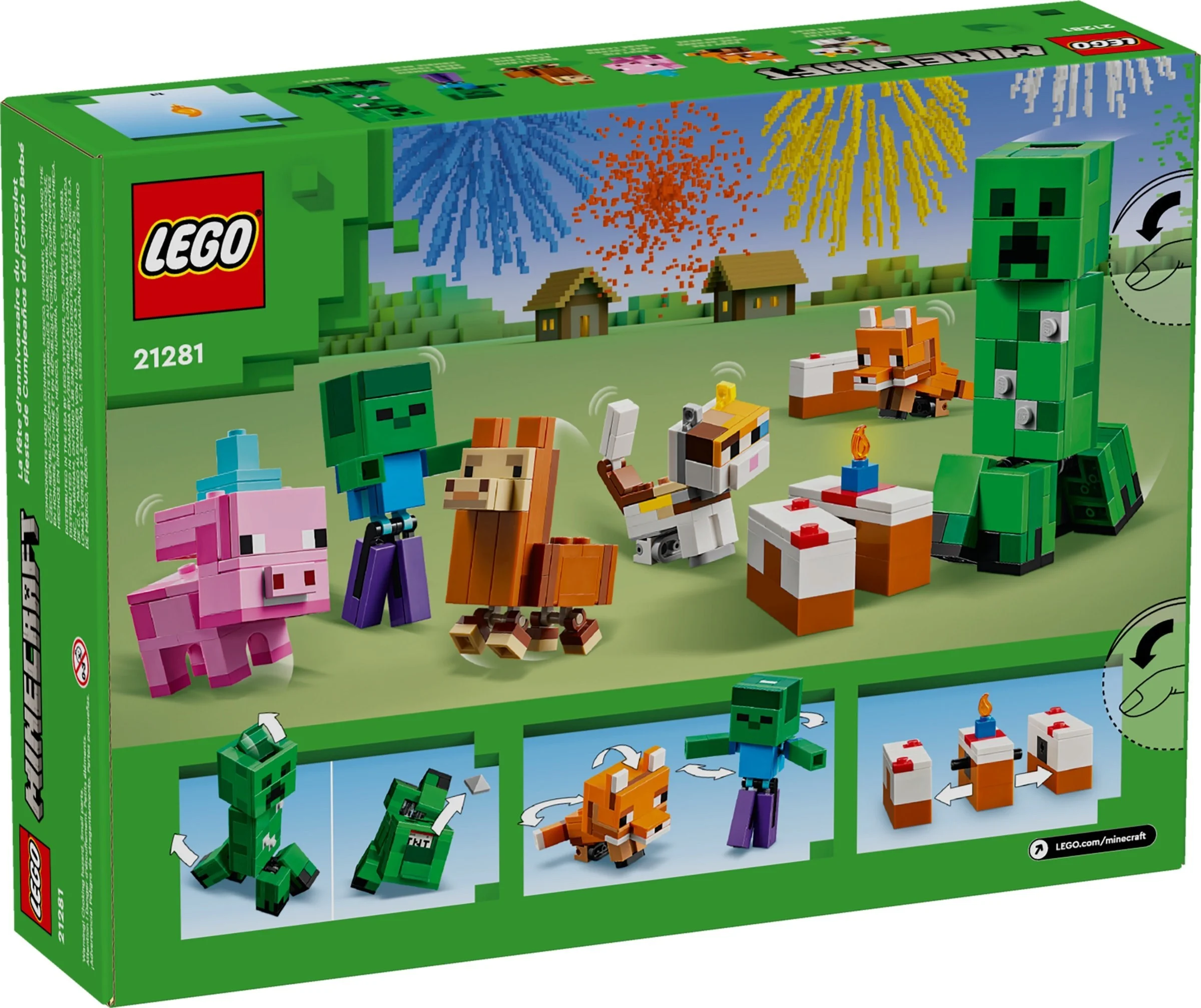 LEGO® 21281 Klocki Urodziny prosiaczka Na Swieta Majkraft - zdjęcie 3