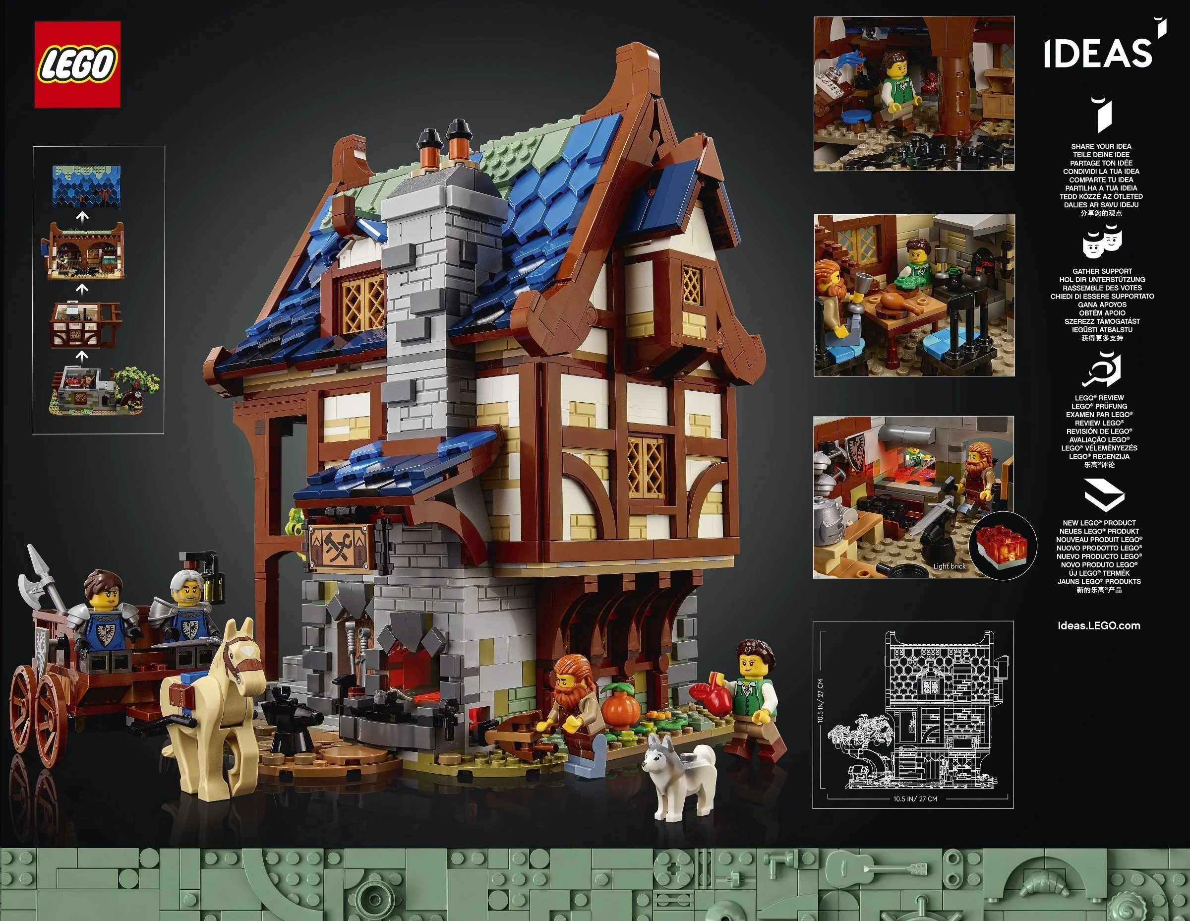 LEGO® 21325 Lego Ideas Średniowieczna kuźnia - zdjęcie 3