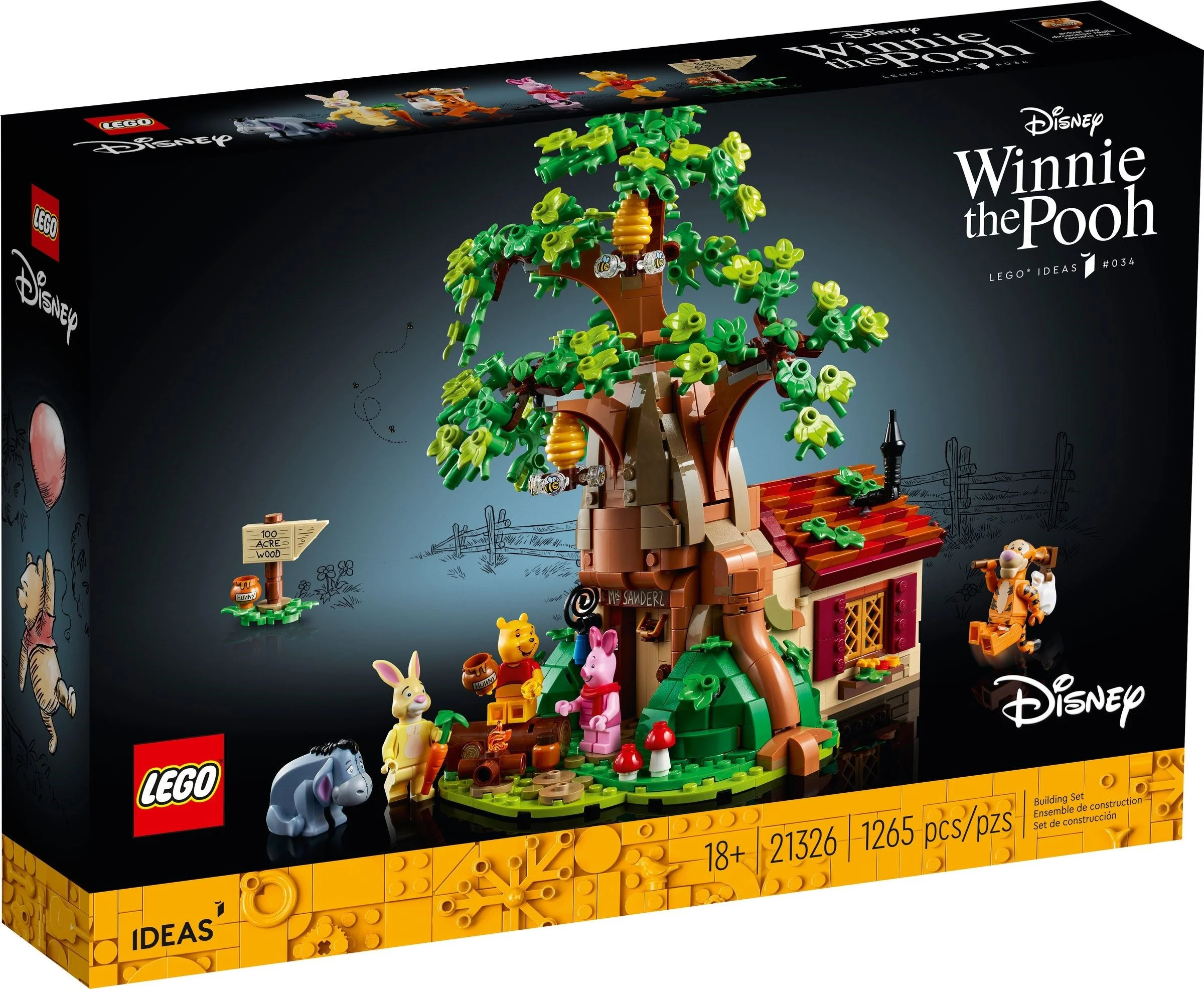 LEGO® 21326 Lego Ideas Kubuś Puchatek – Domek w Stumilowym Lesie - zdjęcie 4