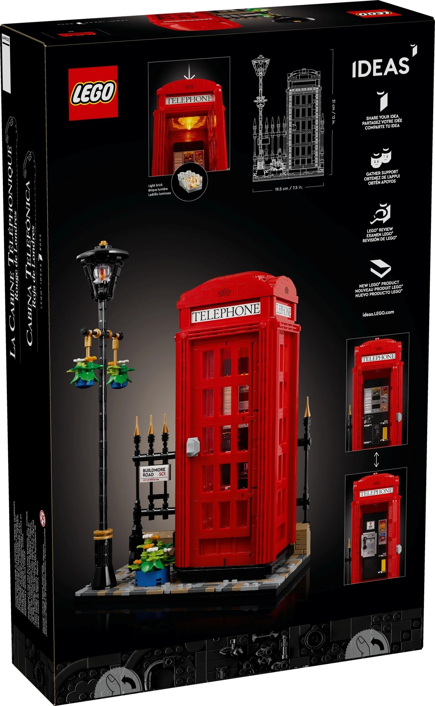 LEGO® 21347 Czerwona londyńska budka telefoniczna - zdjęcie 8