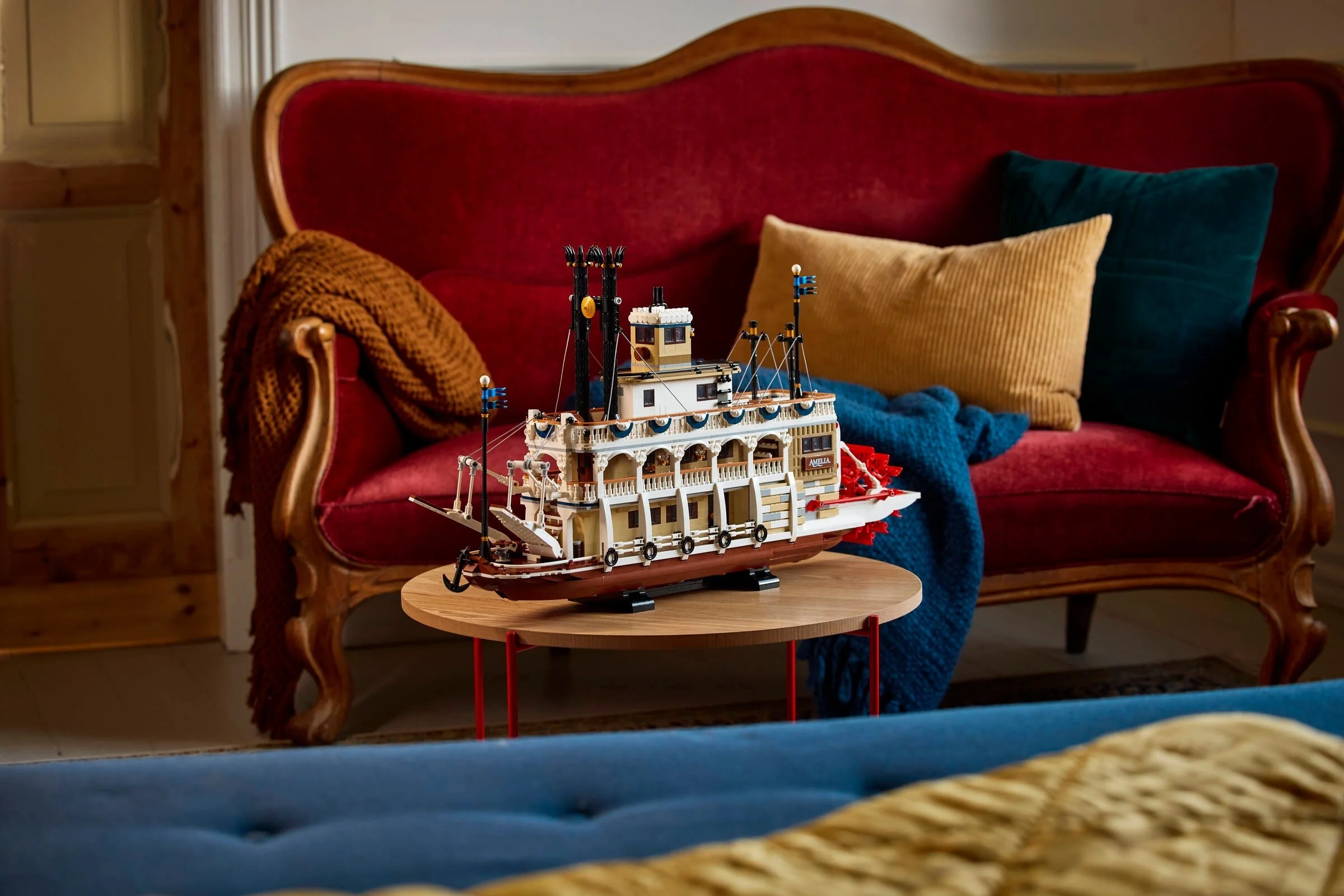 LEGO® 21356 Lego Ideas Parowiec rzeczny Łódź Statek Parowy Klocki - zdjęcie 15