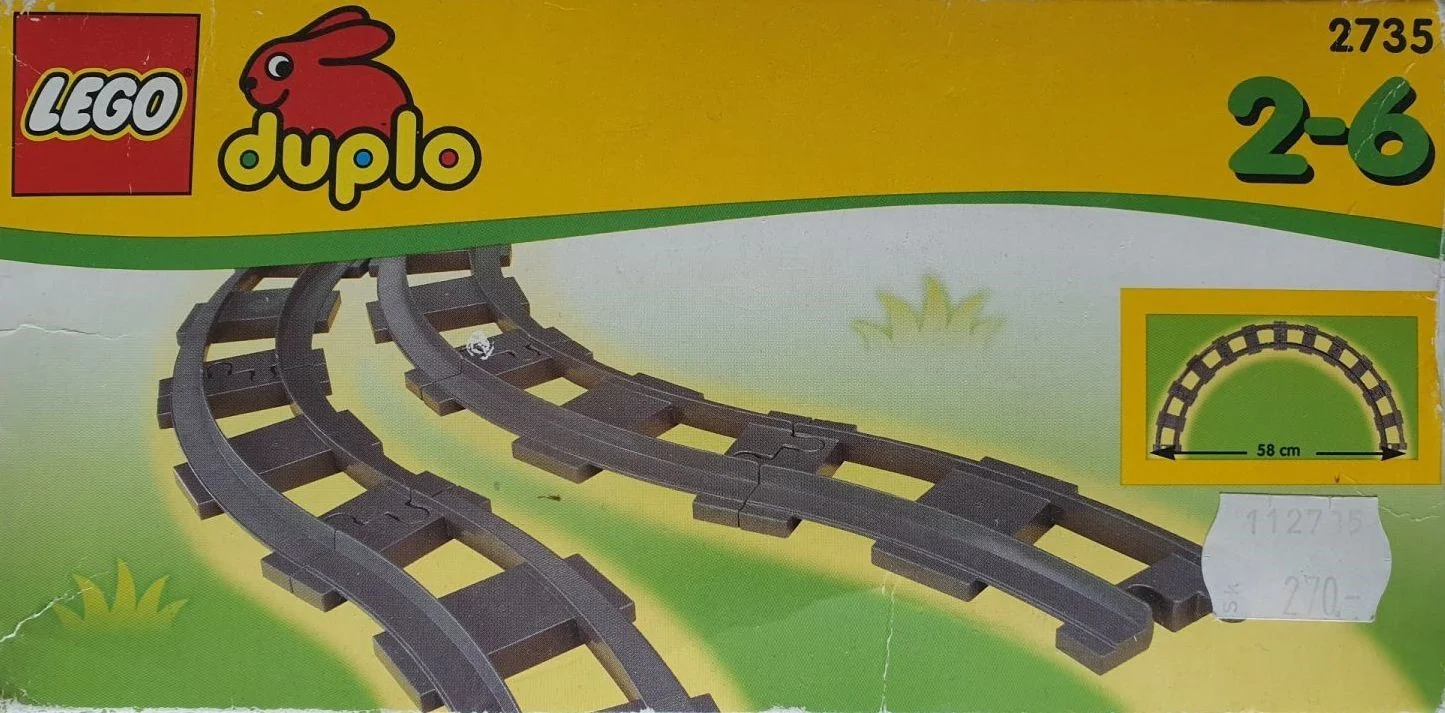LEGO® 2735 Curved Track (Curved Rails) - zdjęcie 1