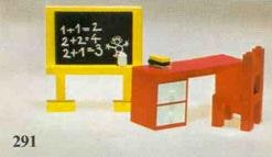 Blackboard and School Desk