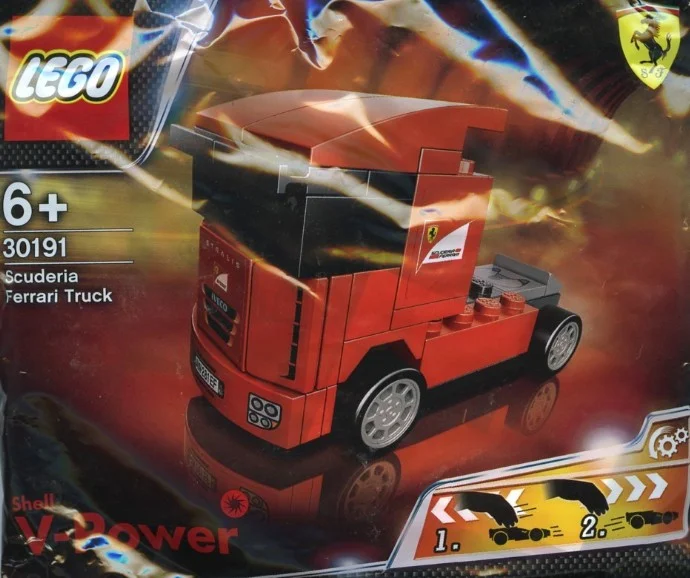 LEGO® 30191 nowy Lego Racers Shell Scuderia Ferrari Truck Misb 2012 shell - zdjęcie 1