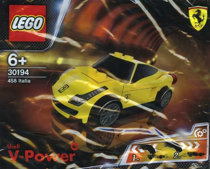 LEGO® 30194 nowy Lego Racers Ferrari 458 Italia Shell Misb 2012
