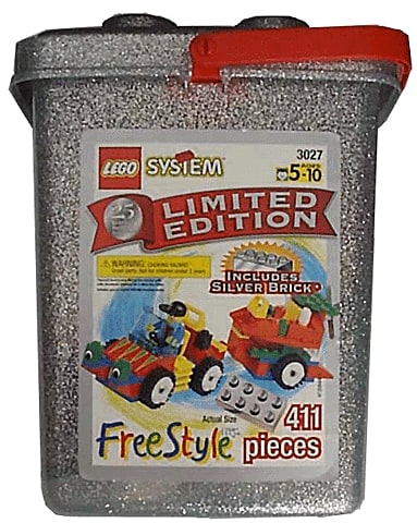 LEGO® 3027 25th Anniversary Silver Bucket