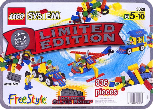 LEGO® 3028 25th Anniversary Silver Tub