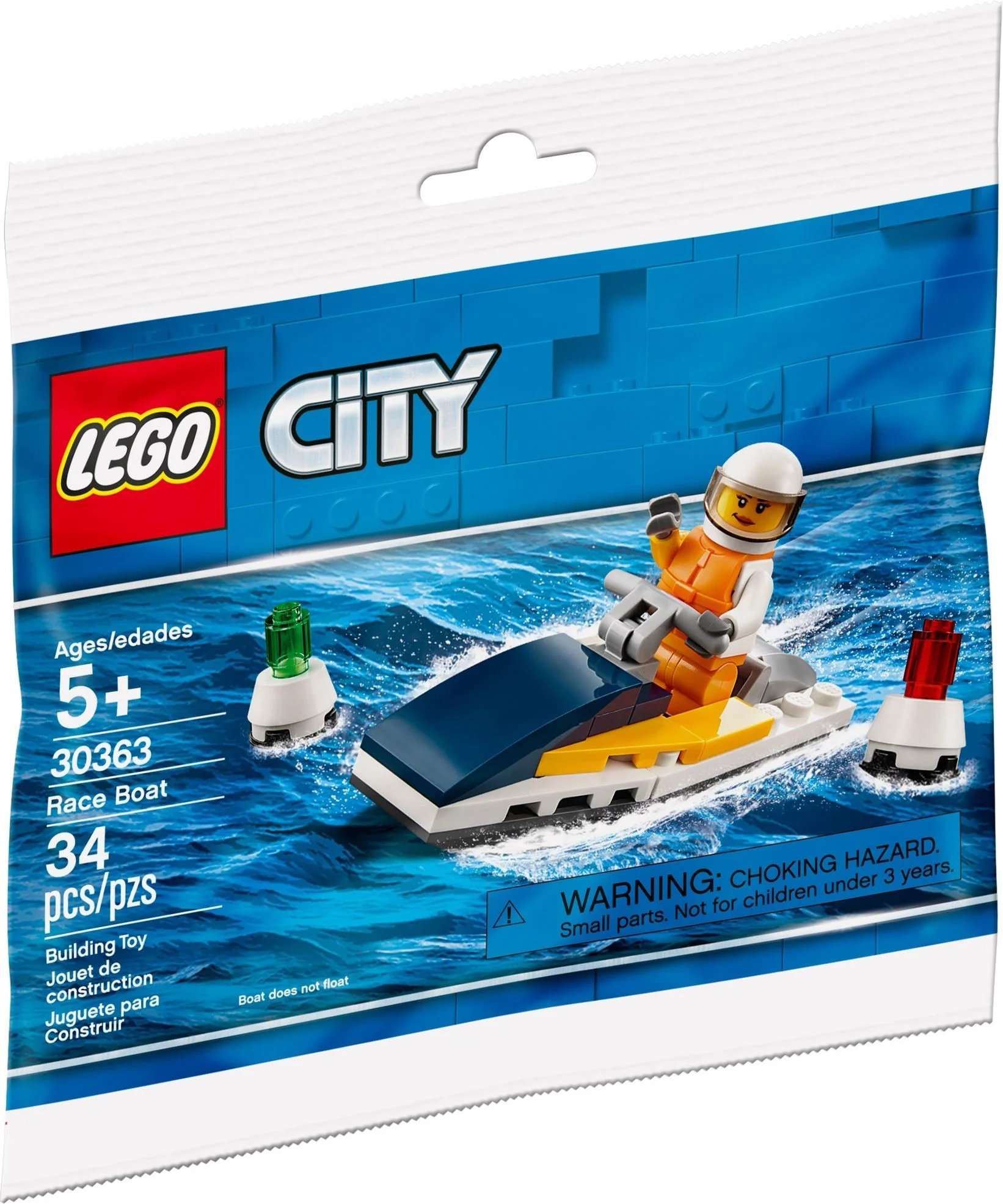 LEGO® 30363 Lego City Łódź wyścigowa - zdjęcie 2