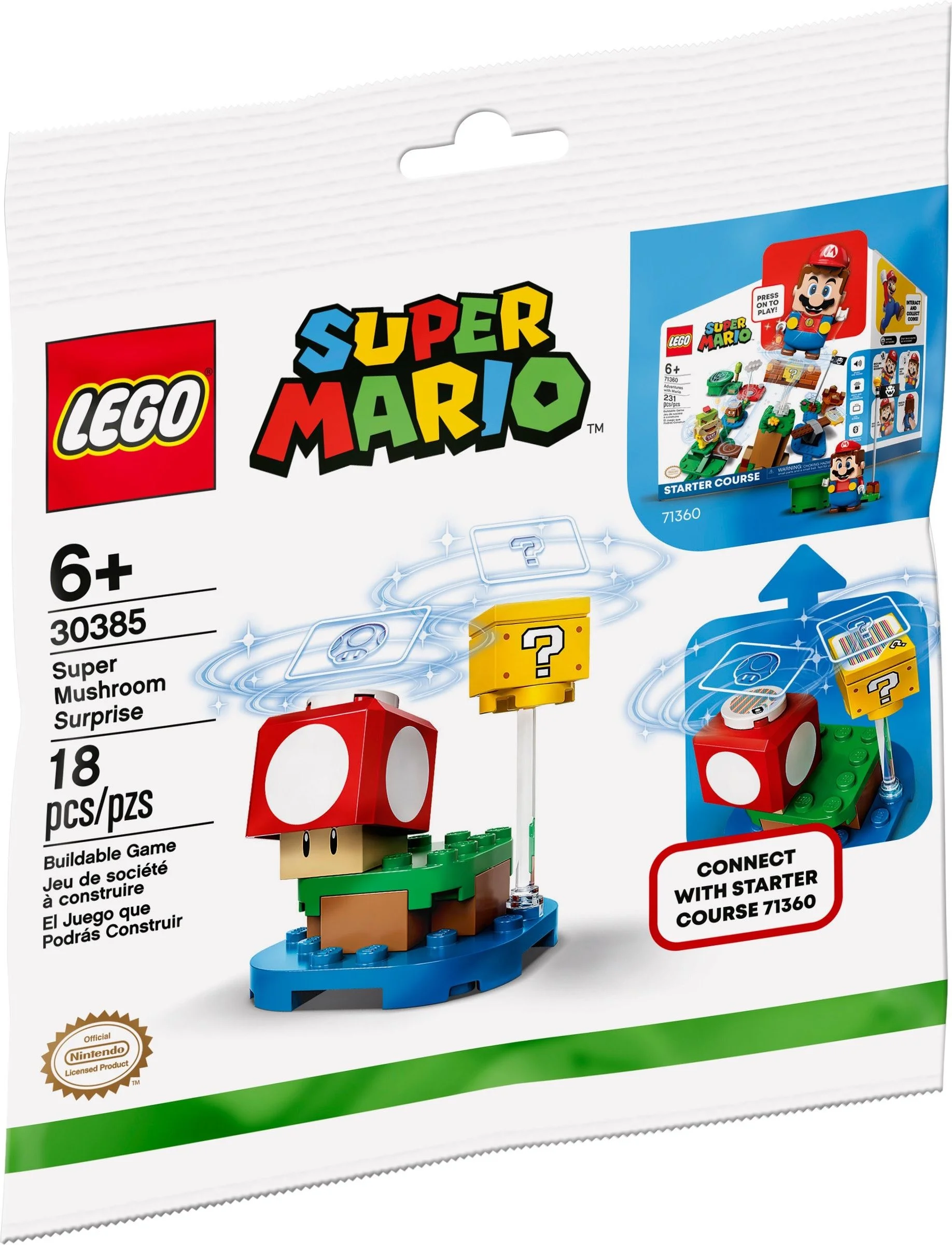 LEGO® 30385 Mario Supergrzybowa niespodzianka - zdjęcie 1