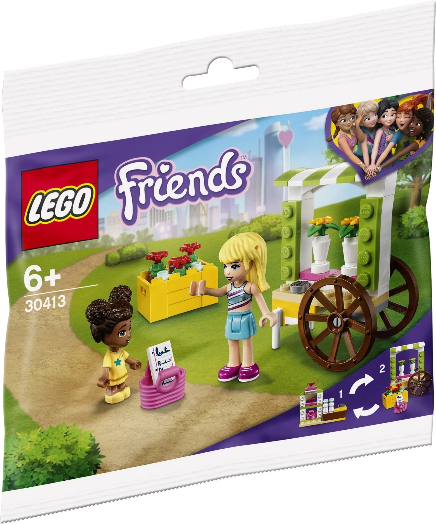 LEGO® 30413 Klocki Lego Friends Wózek z kwiatami Micro Doll Liz & Stephanie - zdjęcie 2