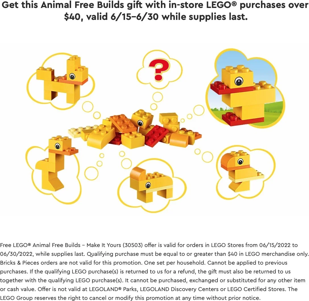 LEGO® 30503 Creator Swobodne Budowanie Zwierzęta - zdjęcie 4