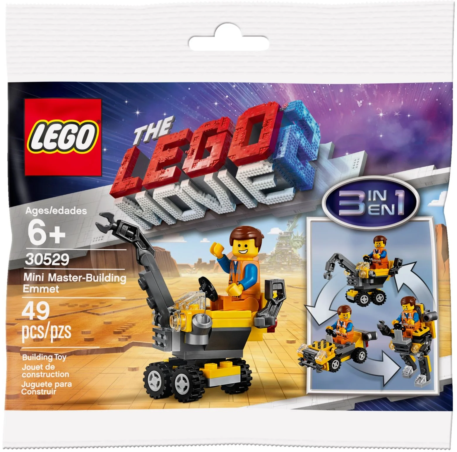 LEGO® 30529 Lego Lego Movie 2 Mini Master-Building Emmet Minimistrz Emmet - zdjęcie 3