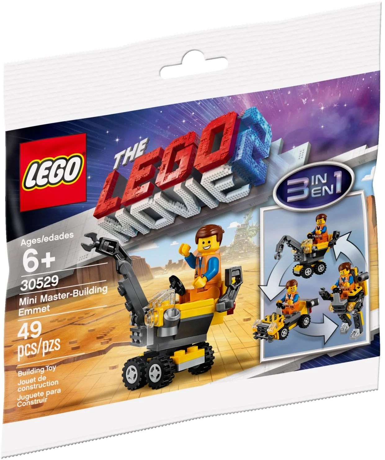 LEGO® 30529 Lego Lego Movie 2 Mini Master-Building Emmet Minimistrz Emmet - zdjęcie 1