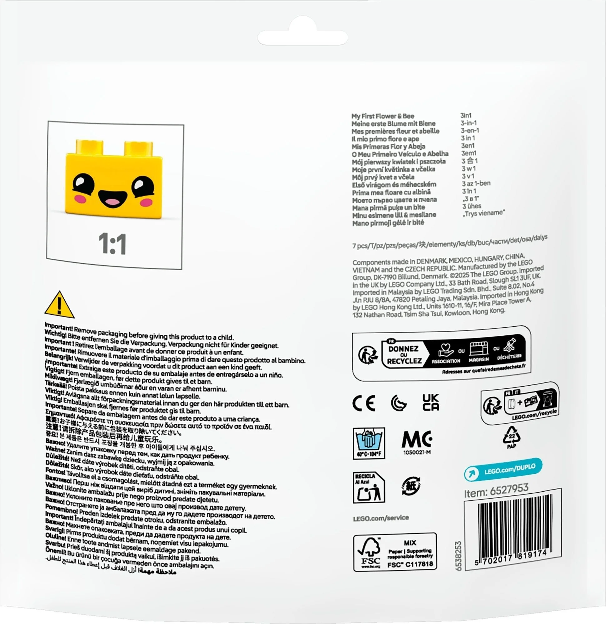 LEGO® 30686 Duplo Mój Pierwszy Kwiatek i Pszczoła - zdjęcie 3