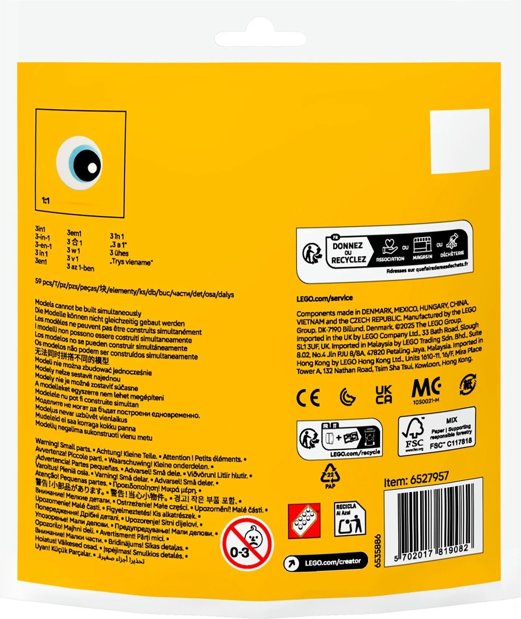 LEGO® 30688 3W1 Tropikalny Tukan Ryba Pingwin - zdjęcie 5