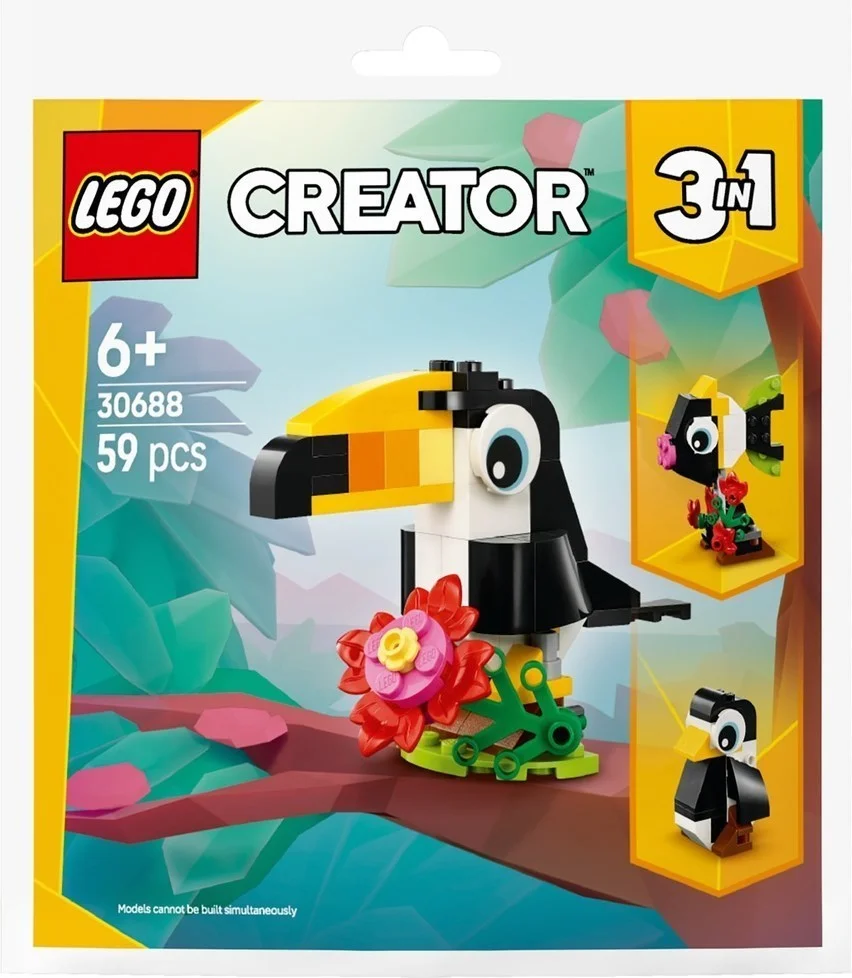 LEGO® 30688 3W1 Tropikalny Tukan Ryba Pingwin - zdjęcie 1