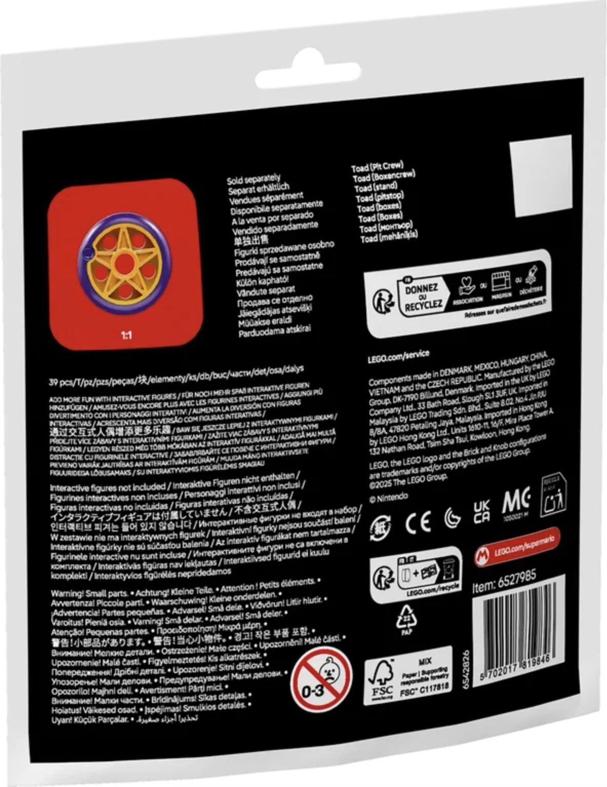 LEGO® 30702 LEGO Super Mario Mario Kart – Toad (Pit Crew) - zdjęcie 2