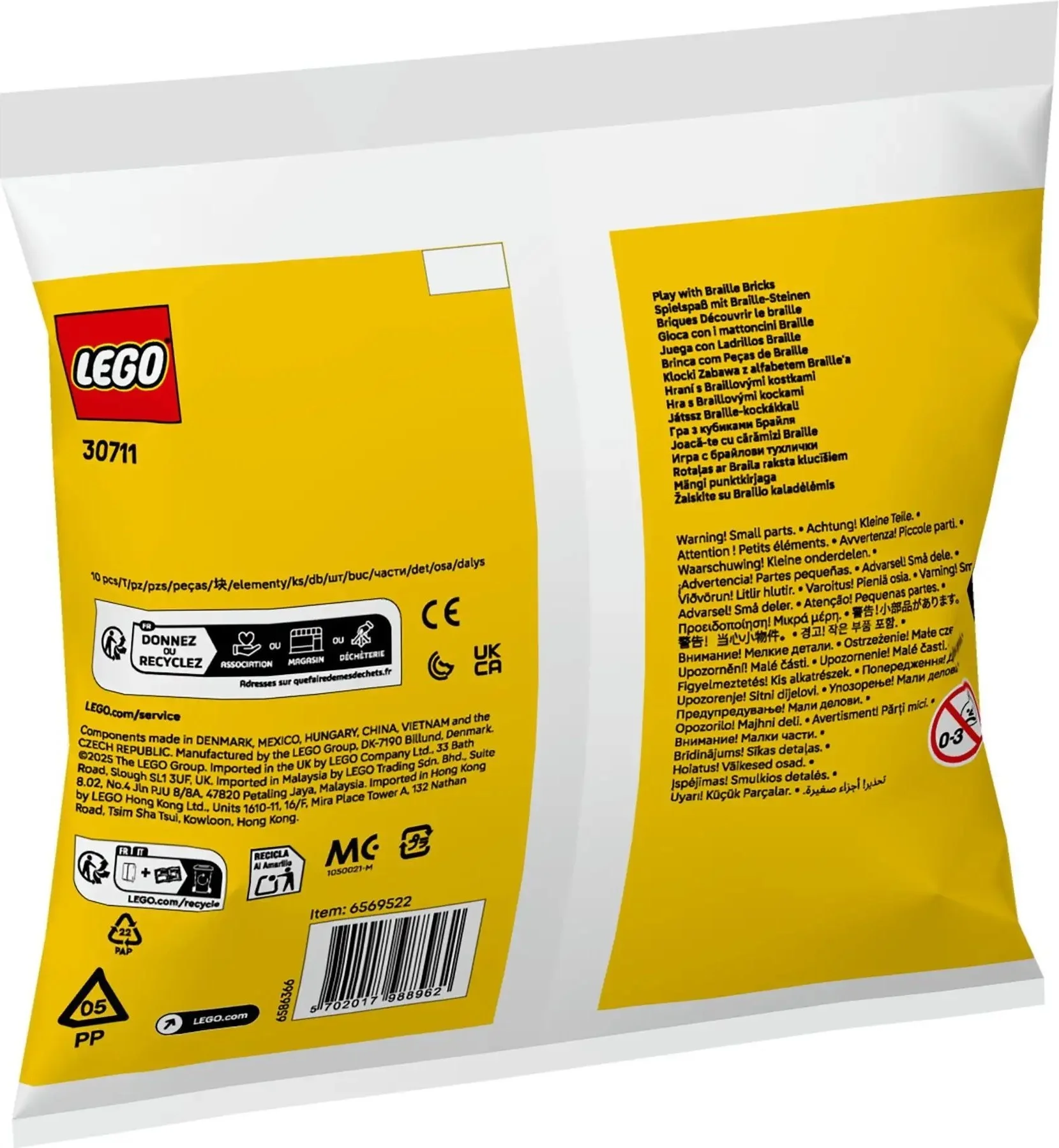 LEGO® 30711 Bricks Klocki Zabawa z alfabetem Braille’a - zdjęcie 2
