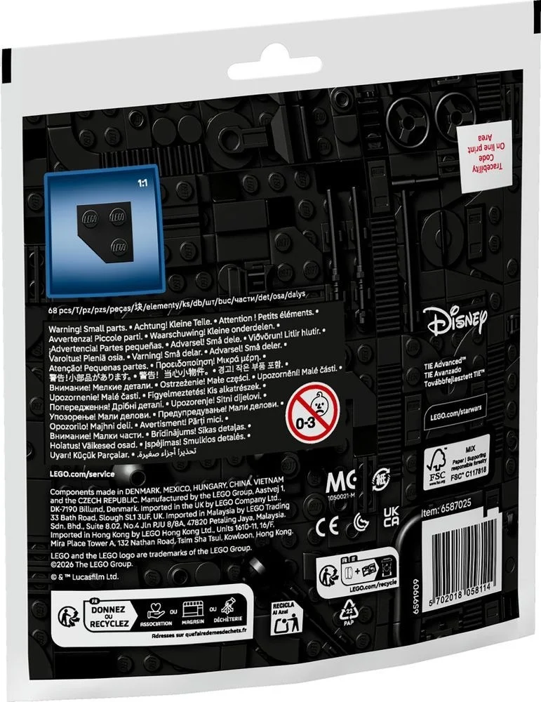 LEGO® 30727 Mały Zestaw Minimodel Tie Advanced - zdjęcie 7