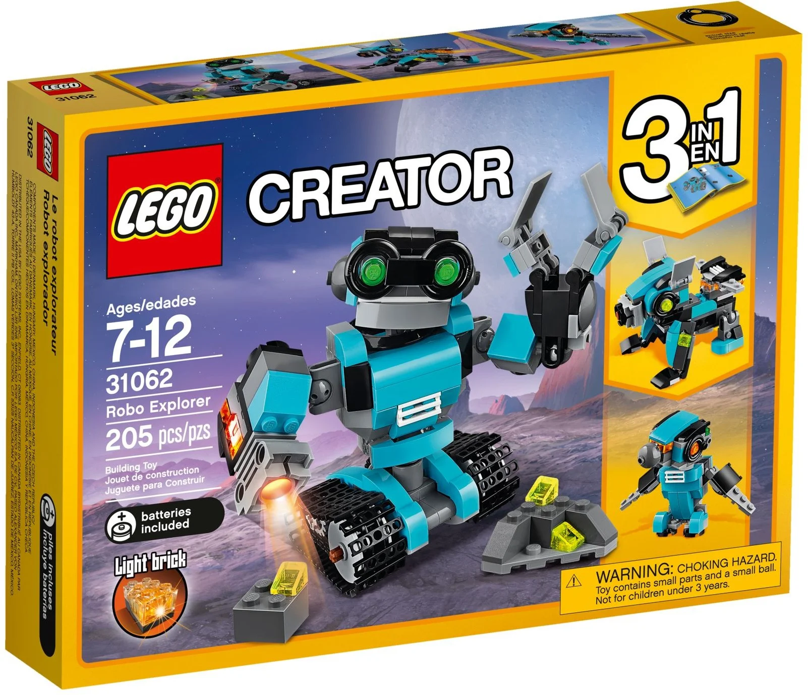 LEGO® 31062 Creator Robot Odkrywca Świecący Unikat - zdjęcie 10
