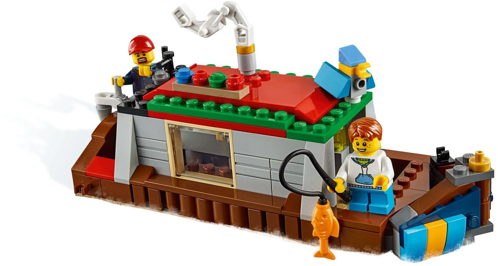 LEGO® 31098 3w1 Domek chatka na odludziu wsi, barka kajak wilk orzeł - zdjęcie 4