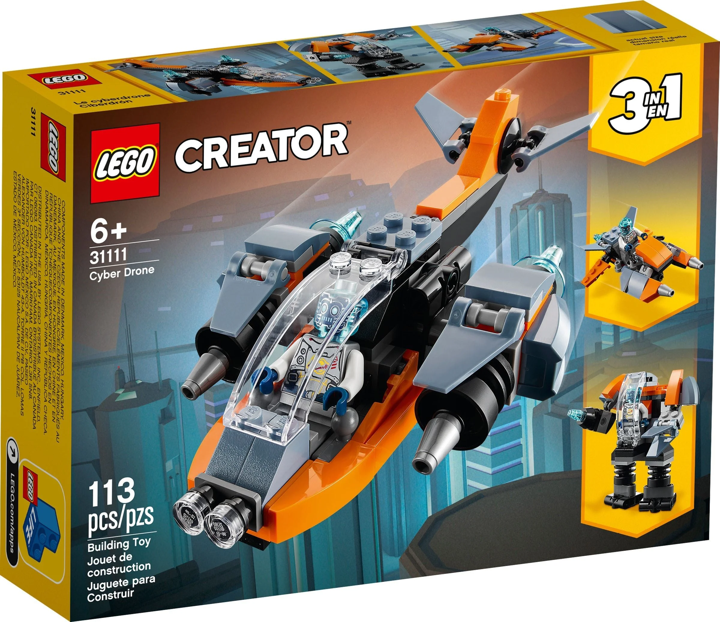 LEGO® 31111 3 w 1 Cyberdron 3 w 1 - zdjęcie 2