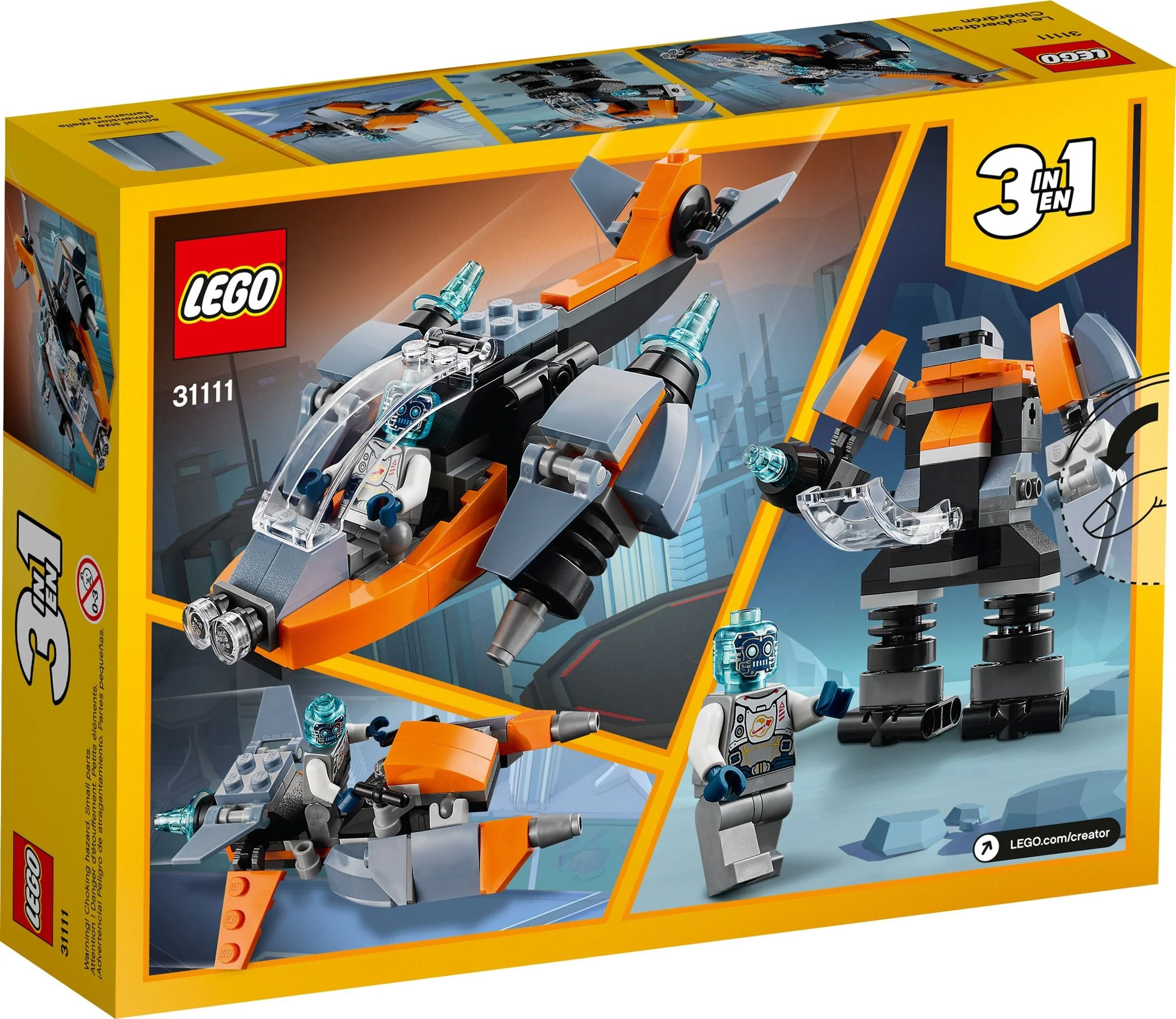 LEGO® 31111 3 w 1 Cyberdron 3 w 1 - zdjęcie 12