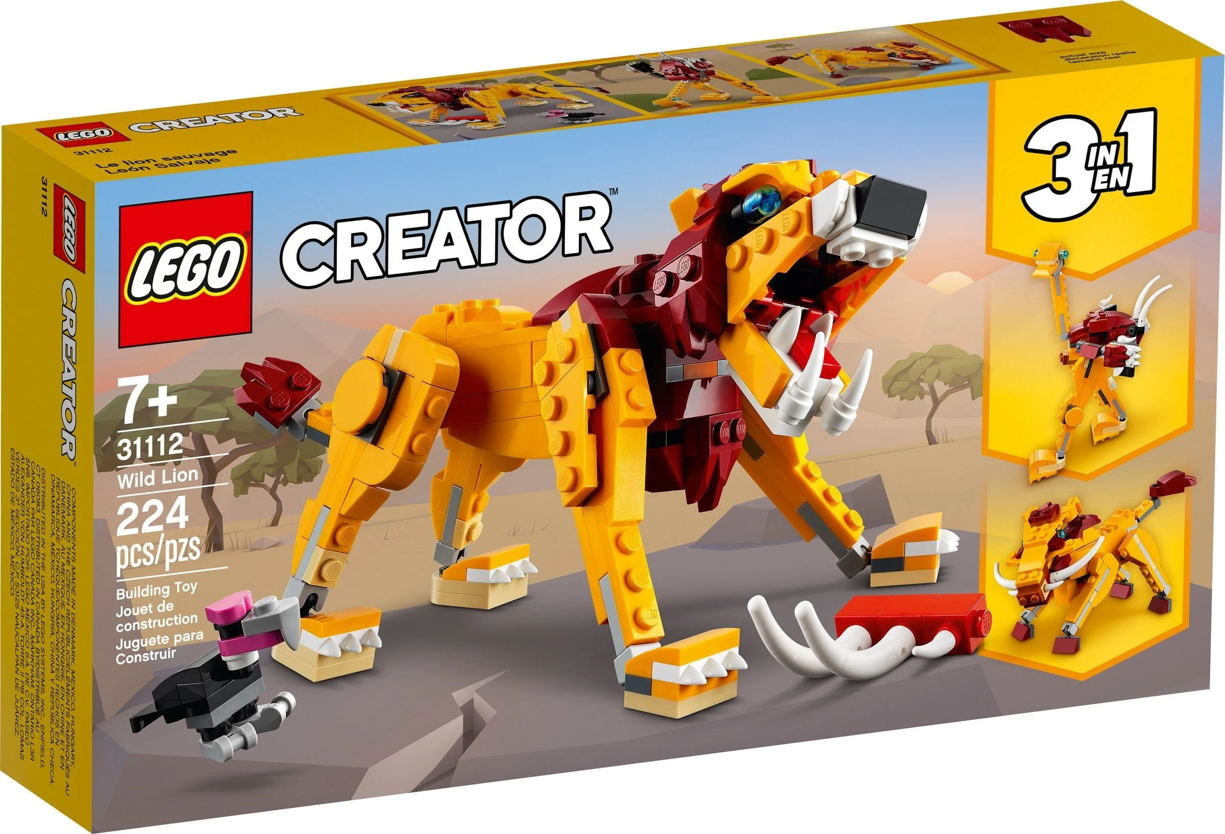 LEGO® 31112 3 w 1 Dziki lew - zdjęcie 2