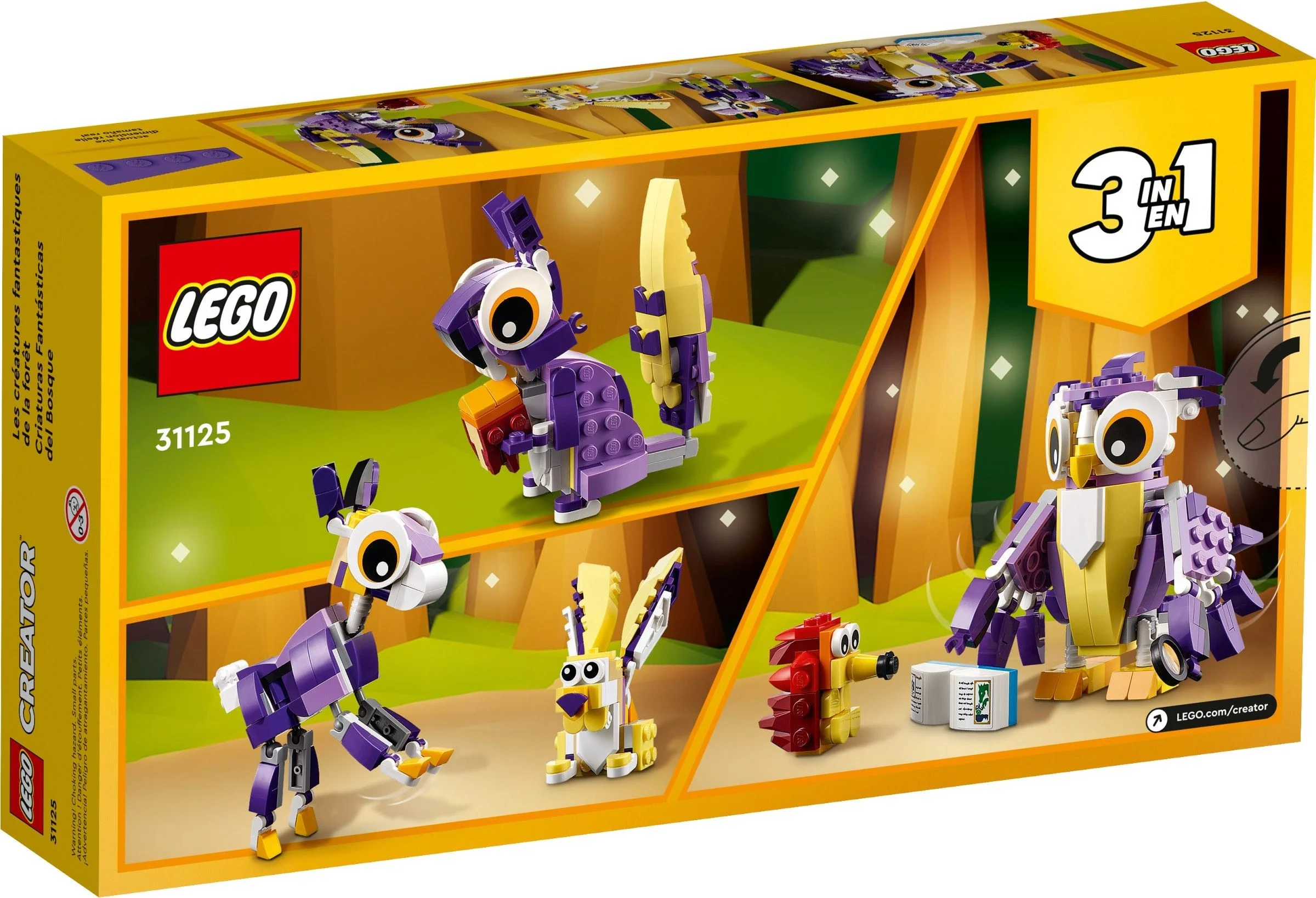 LEGO® 31125 Fantastyczne leśne stworzenia - zdjęcie 4