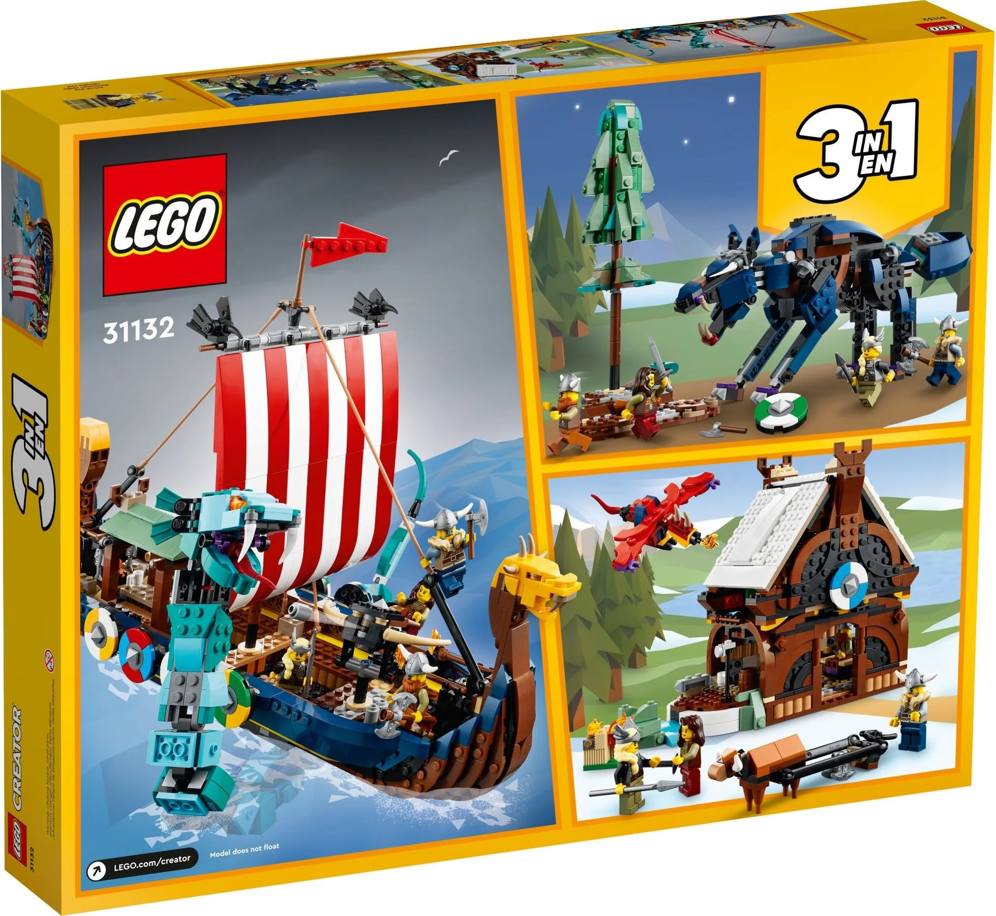 LEGO® 31132 Statek wikingów i wąż z Midgardu - zdjęcie 8