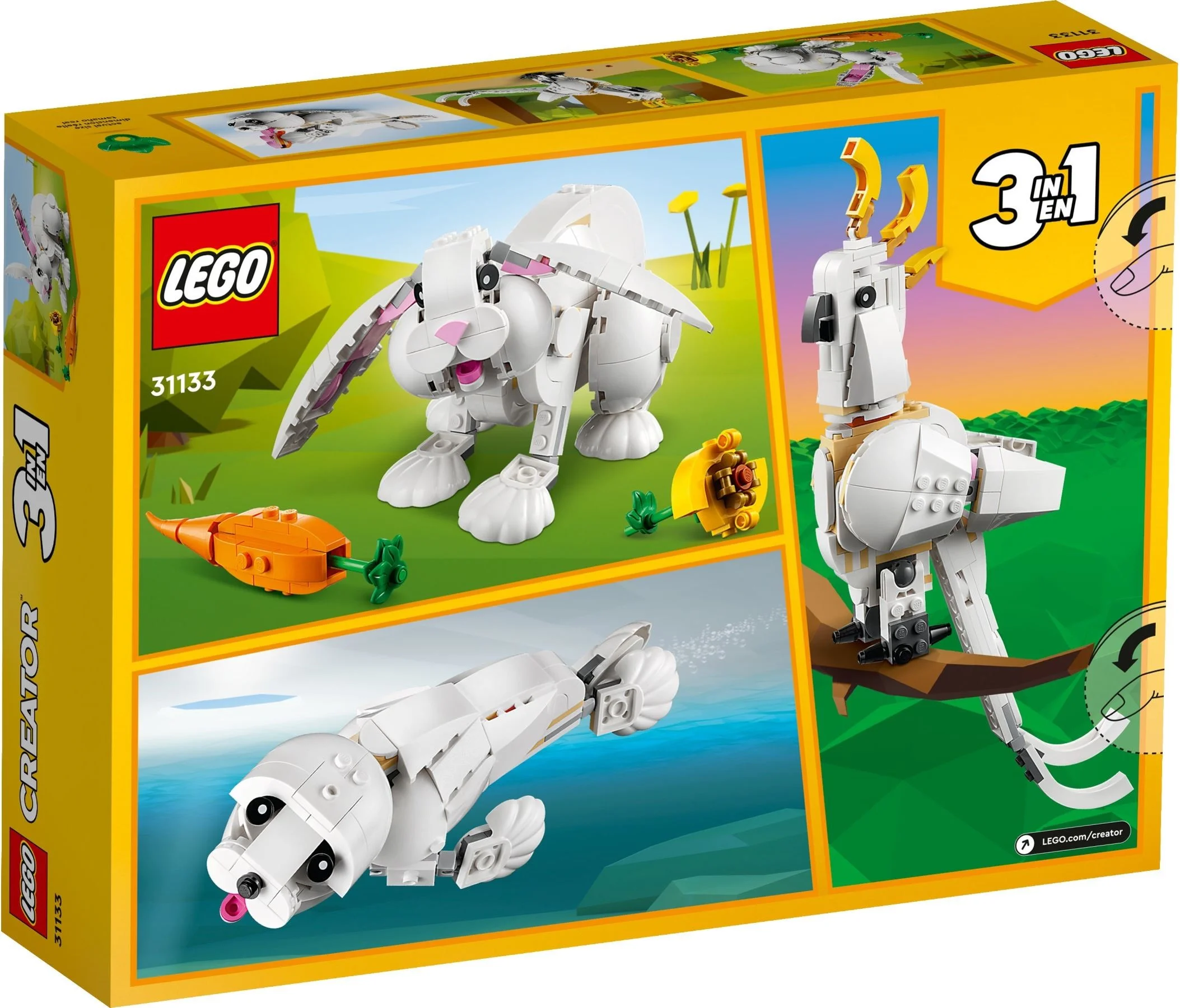 LEGO® 31133 Creator 3 w 1 Biały Królik - zdjęcie 10