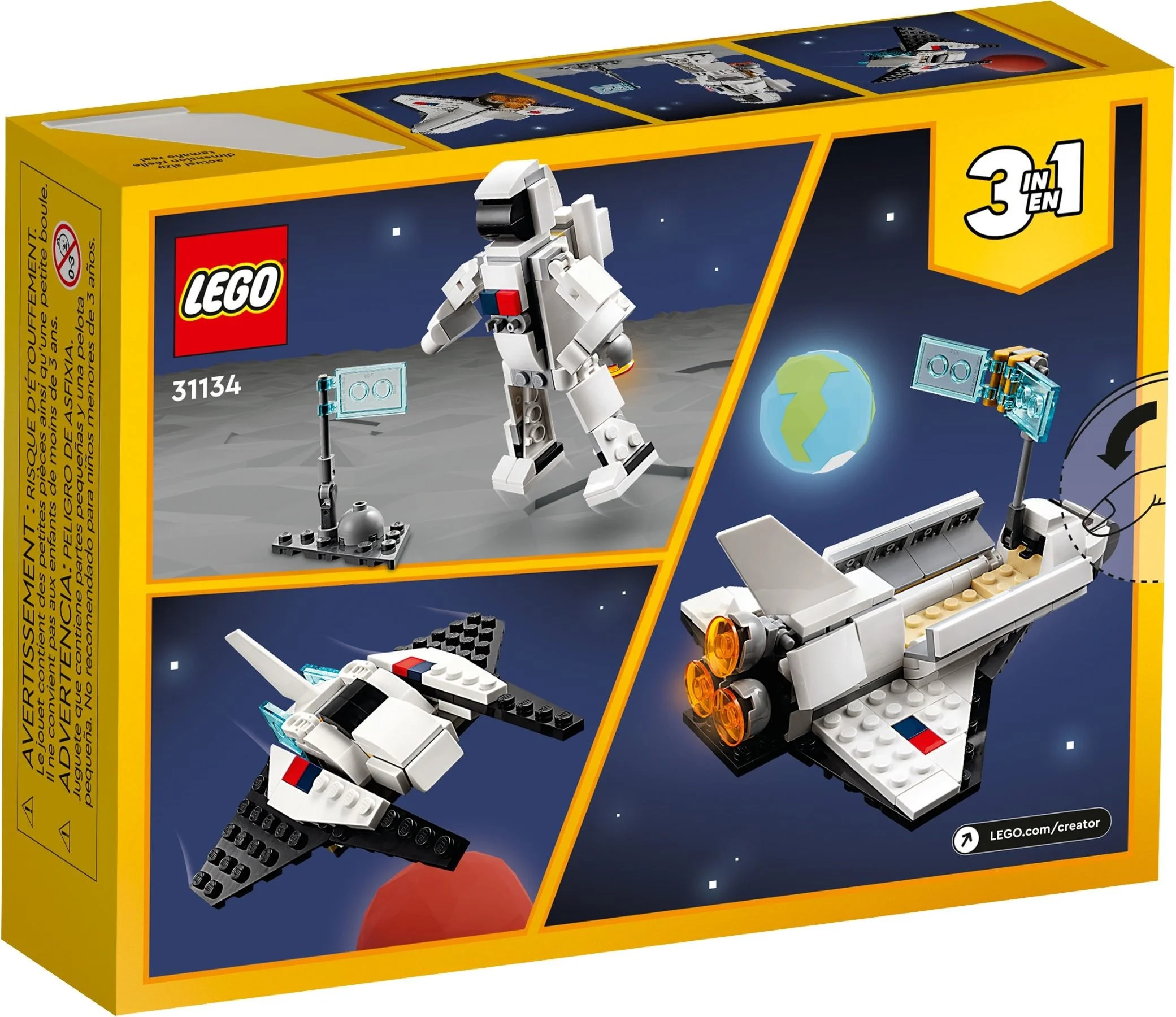 LEGO® 31134 Creator 3w1 Prom Kosmiczny Zestaw dla Chłopców - zdjęcie 9