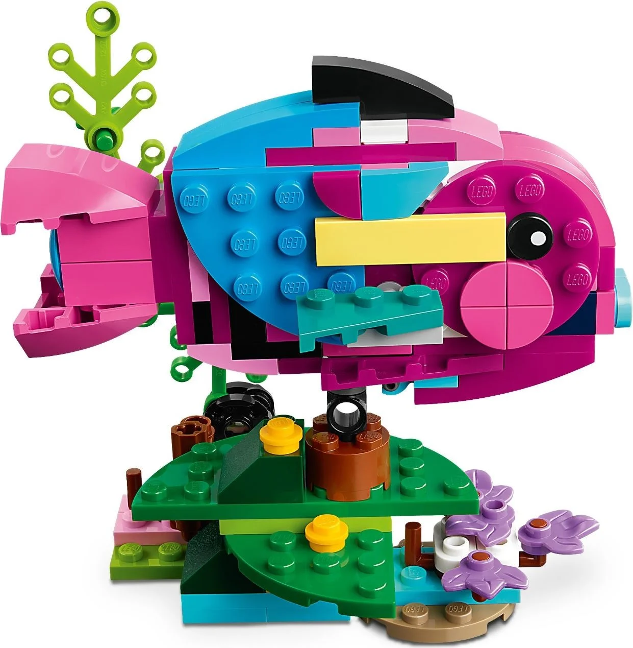 LEGO® 31144 Creator 3w1 Egzotyczna Różowa Papuga Zwierzęta - zdjęcie 9