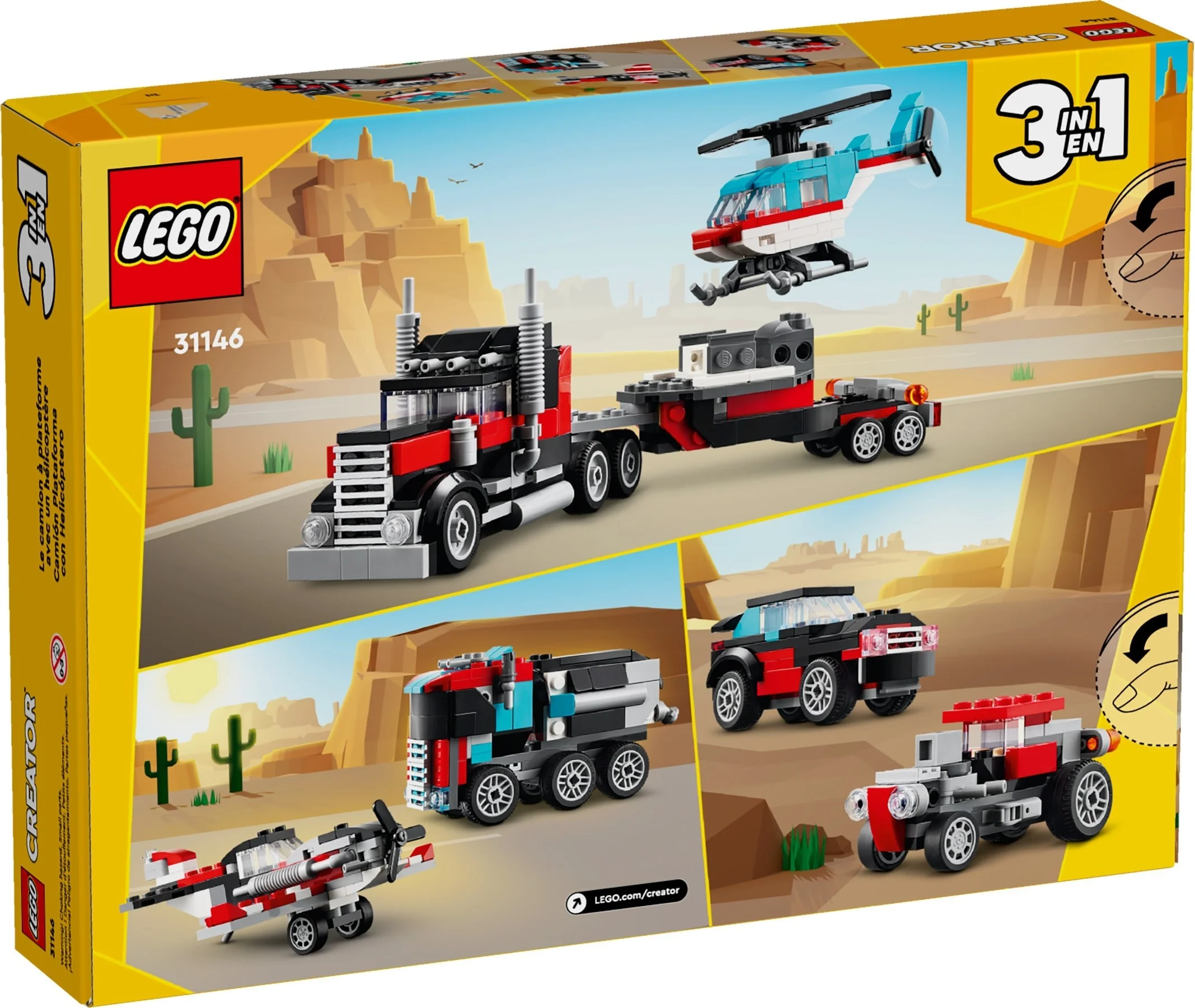 LEGO® 31146 Ciężarówka z platformą i helikopterem - zdjęcie 10