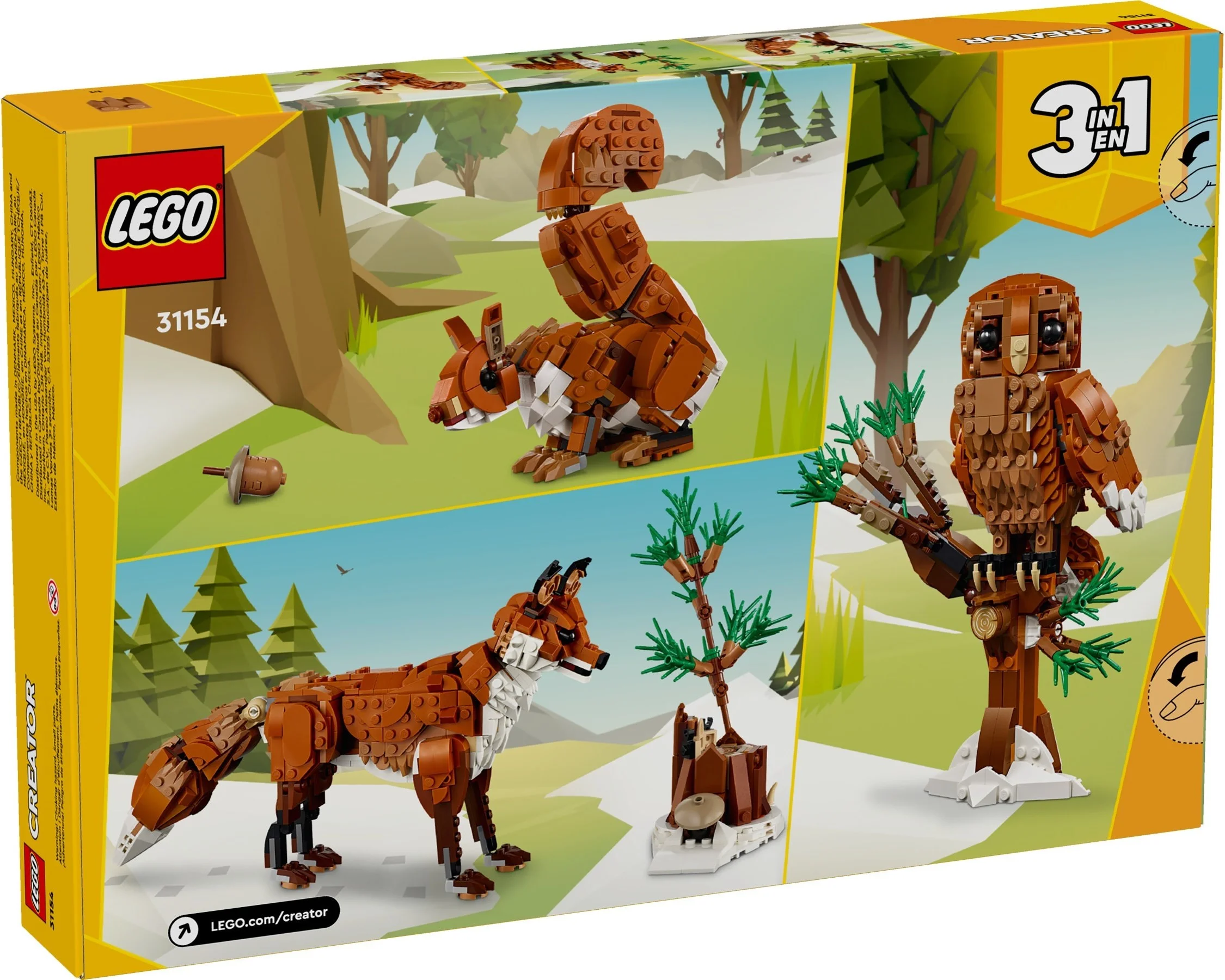 LEGO® 31154 Leśne zwierzęta: Czerwony lis - zdjęcie 3