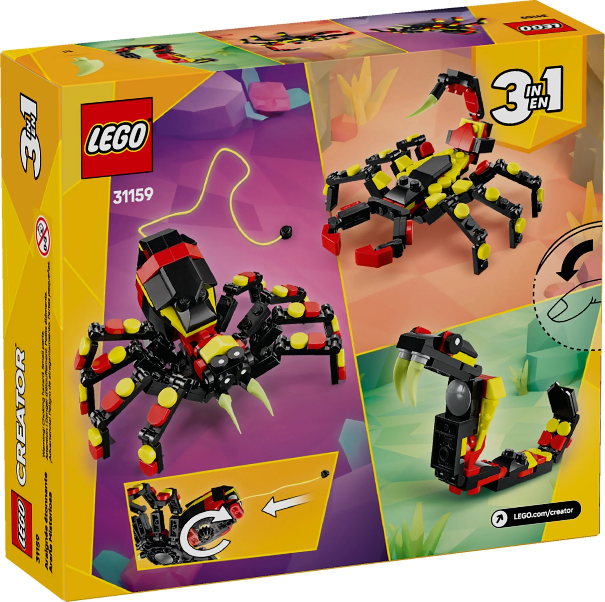 LEGO® 31159 Dzikie zwierzęta: rozwinięty pająk - zdjęcie 2