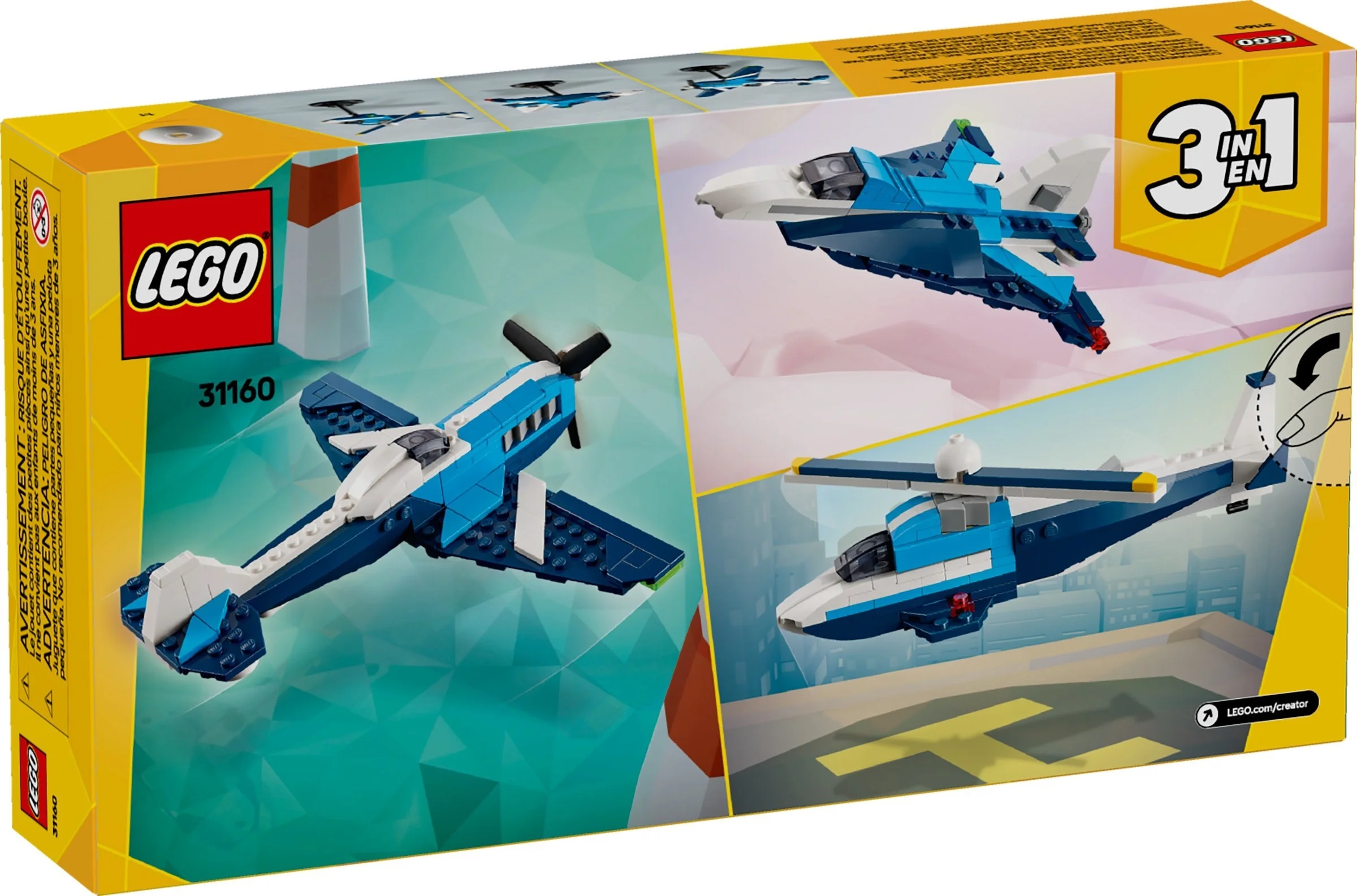 LEGO® 31160 Statek powietrzny: samolot wyścigowy - zdjęcie 2