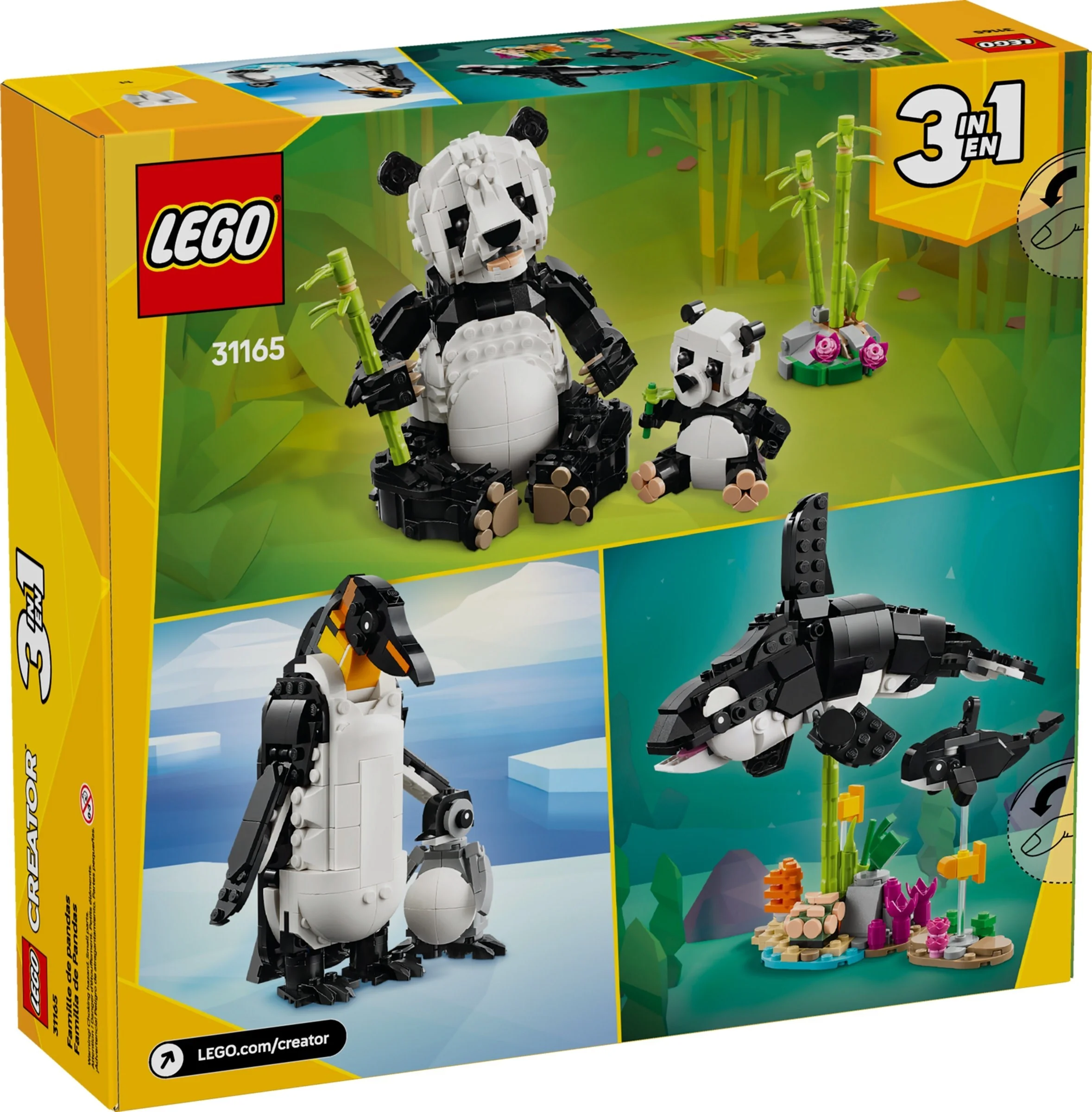 LEGO® 31165 Dzikie zwierzęta: rodzina pand - zdjęcie 2