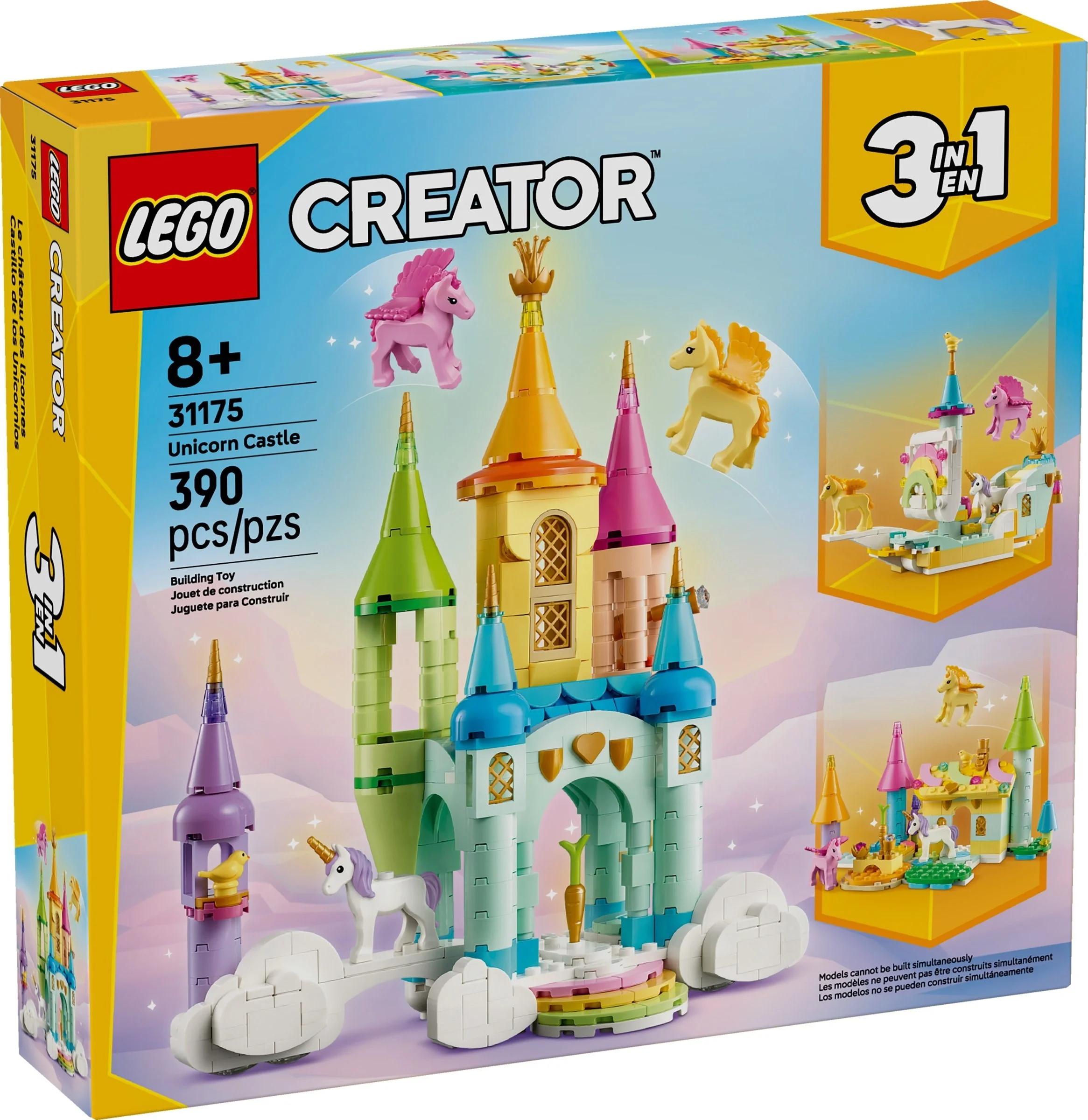 LEGO® 31175 Creator 3 w 1 Zamek Jednorożców Statek Plac Zabaw Koniki - zdjęcie 1
