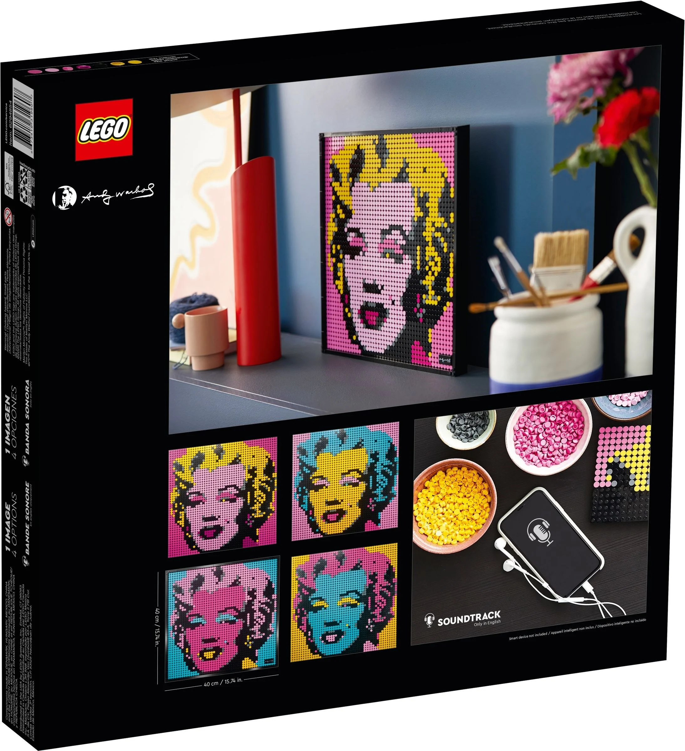 LEGO® 31197 ### Lego dots Art Andy Warhol's Marilyn Monroe pop-art portret - zdjęcie 8